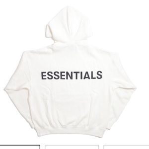 Men’s Fear of God Essentials Hoodie in White Size XS